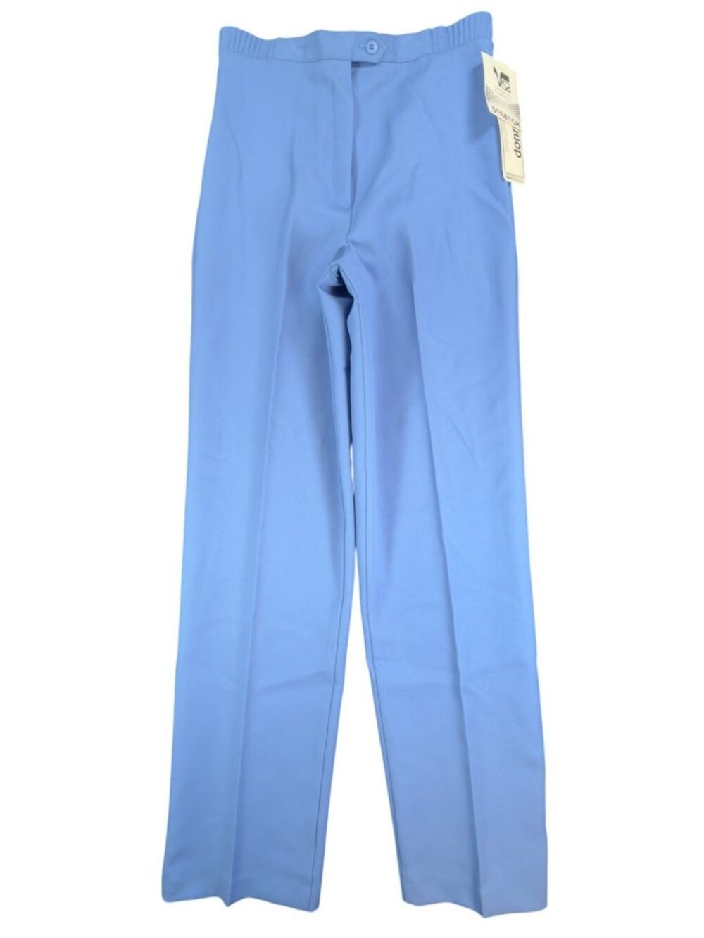 VTG 70s 80s Donnkenny Pants Womens 10 Blue High Waisted Slacks NOS NWT USA